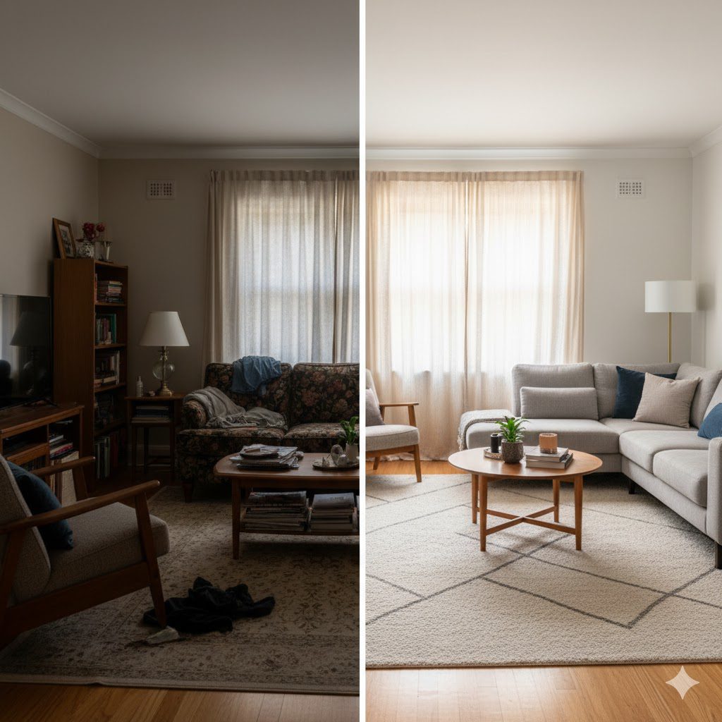 Home staging nedir sorusunun görsel cevabı: Sıradan bir mekanı karşı konulmaz bir yuvaya dönüştürme sanatı.
